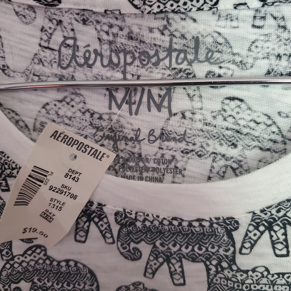 NWT Aeropostale Elephant Cropped Top - Picture 3 of 3
